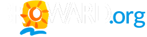 Broward.org logo with a sun and wave graphic.