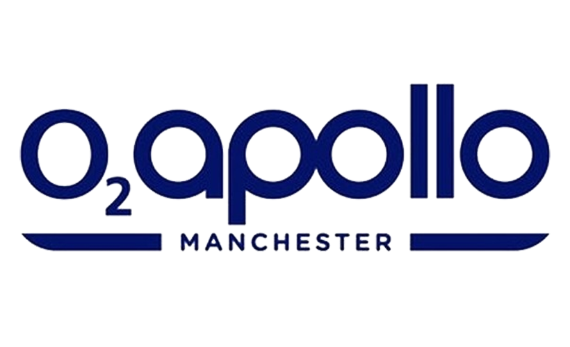 Logo of the Apollo Manchester project, featuring the word 'apollo' with an 'O' that includes a subscript '2', and the word 'MANCHESTER' beneath it.