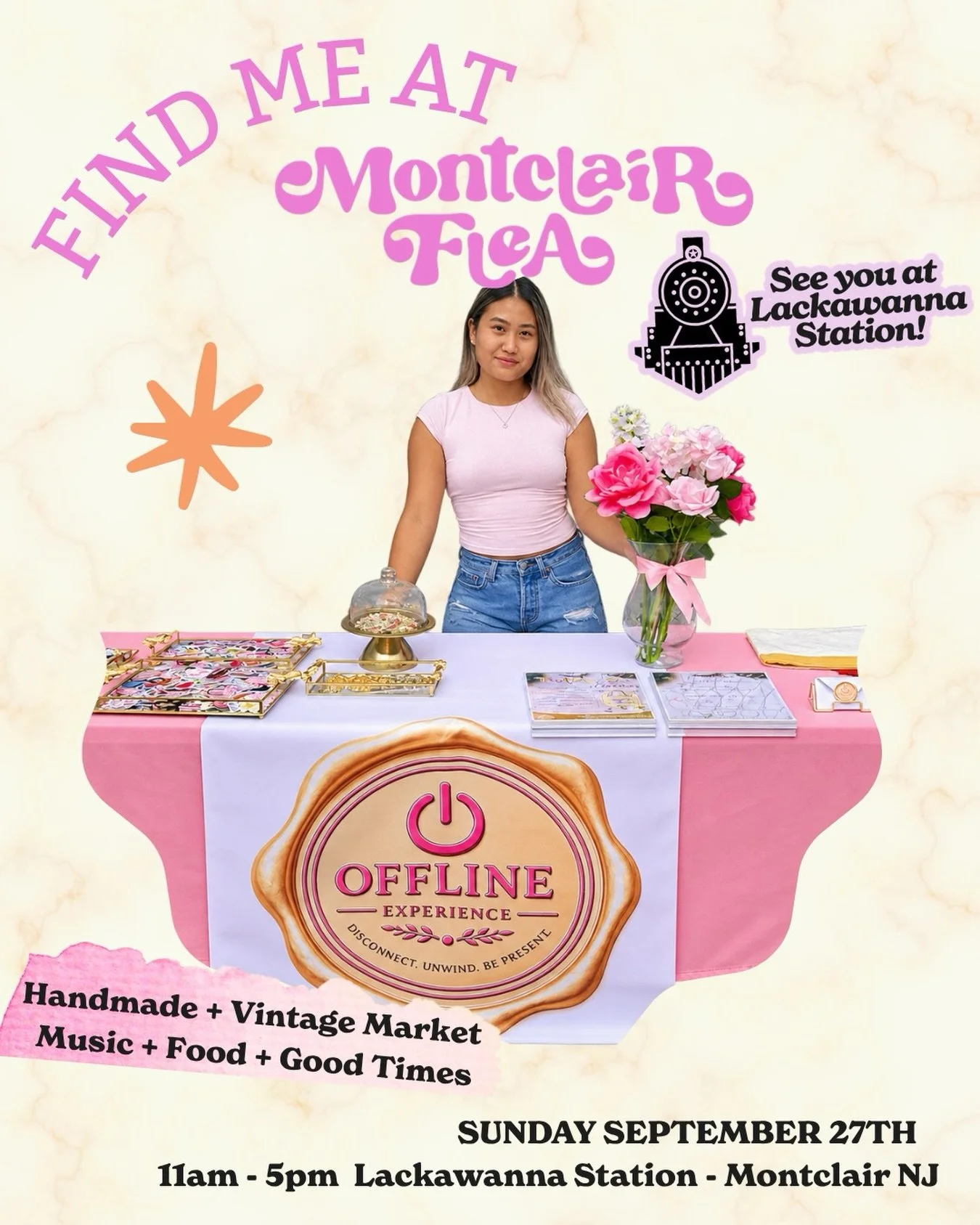 Exciting News! I&rsquo;ll be indoors at the @lackawannastation on Sunday September 27th from 11am-5pm at 1 Lackawanna Plaza, Montclair, NJ! 
Come visit my Offline craft booth to get your picture printed and make Photo Vintage magnets with them! They 