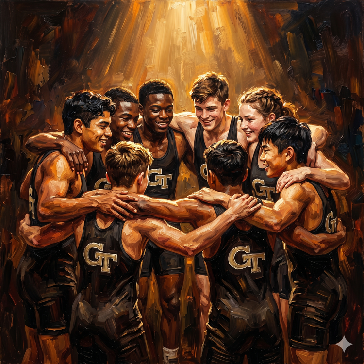 Team huddle