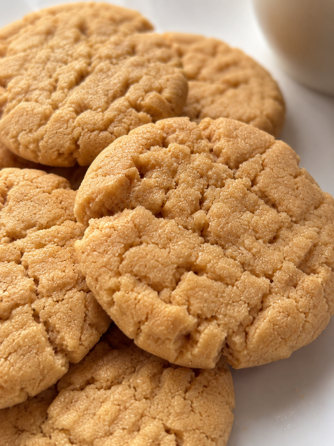 Peanut Butter Cookies are soft, rich, and packed with peanut butter flavor. Baked until perfectly golden, they have a melt-in-your-mouth center with just the right amount of chewiness. A cozy classic that’s impossible to eat just one of. $11.40/dz.