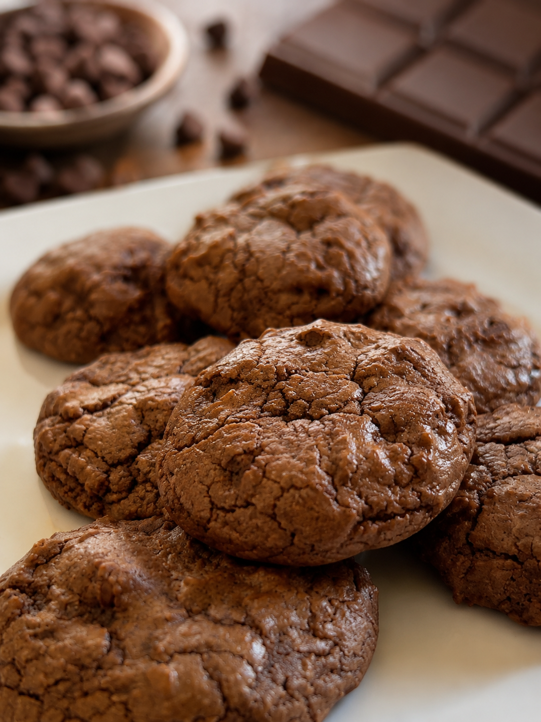 Chocolate Brownie Bites are rich, fudgy cookies with crackled tops, chewy centers, and the irresistible taste of a fresh brownie. They're truly the perfect chocolate lover’s treat. $11.40/dz.