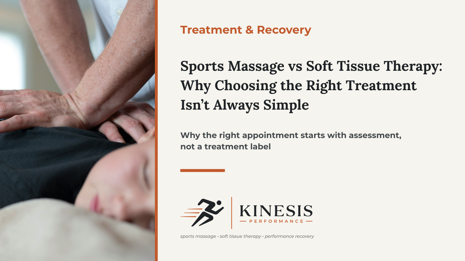 Sports Massage vs Soft Tissue Therapy: Why Choosing the Right Treatment Isn’t Always Simple
