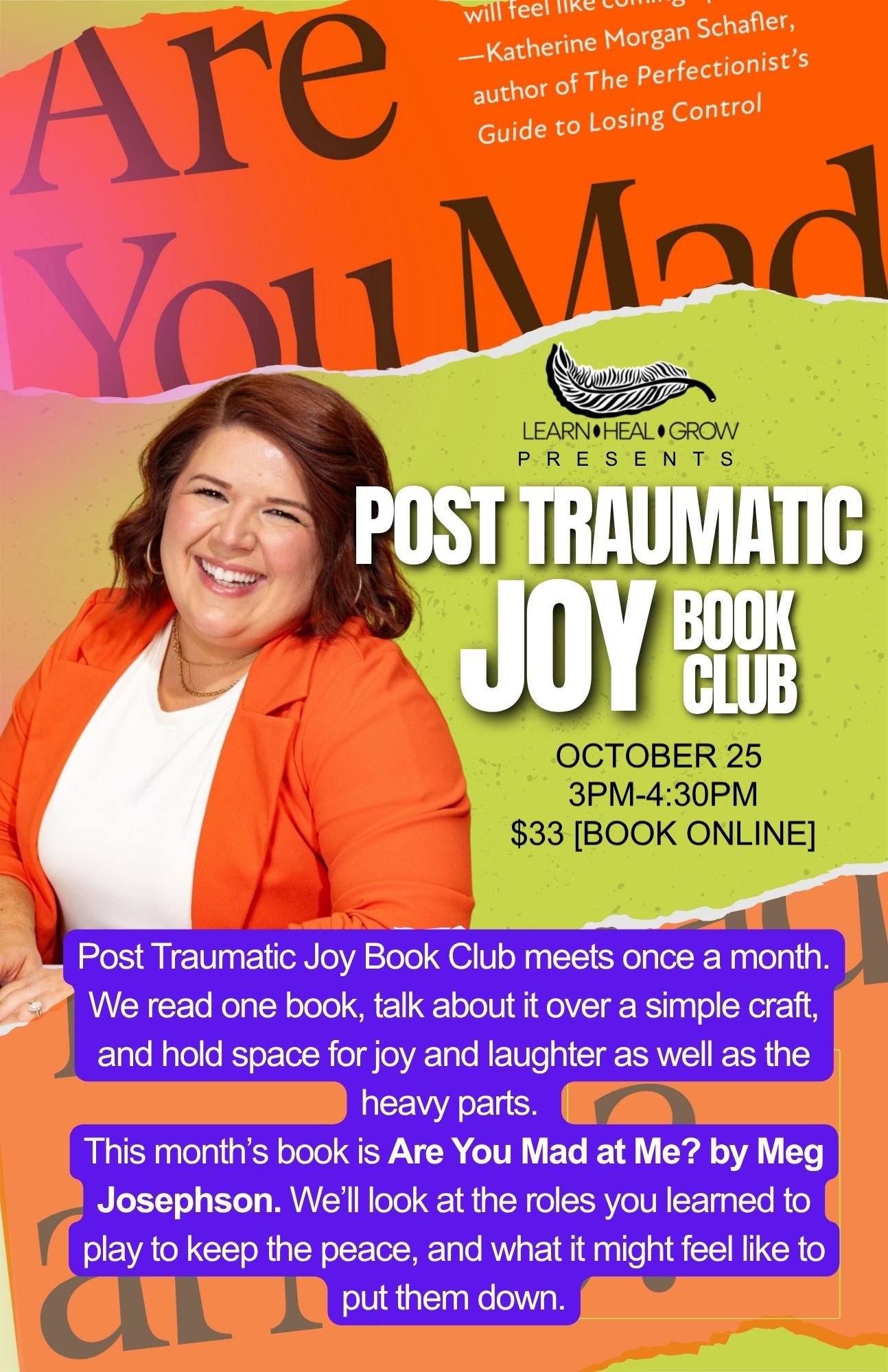 Post Traumatic Joy Book Club: Are You Mad at Me?