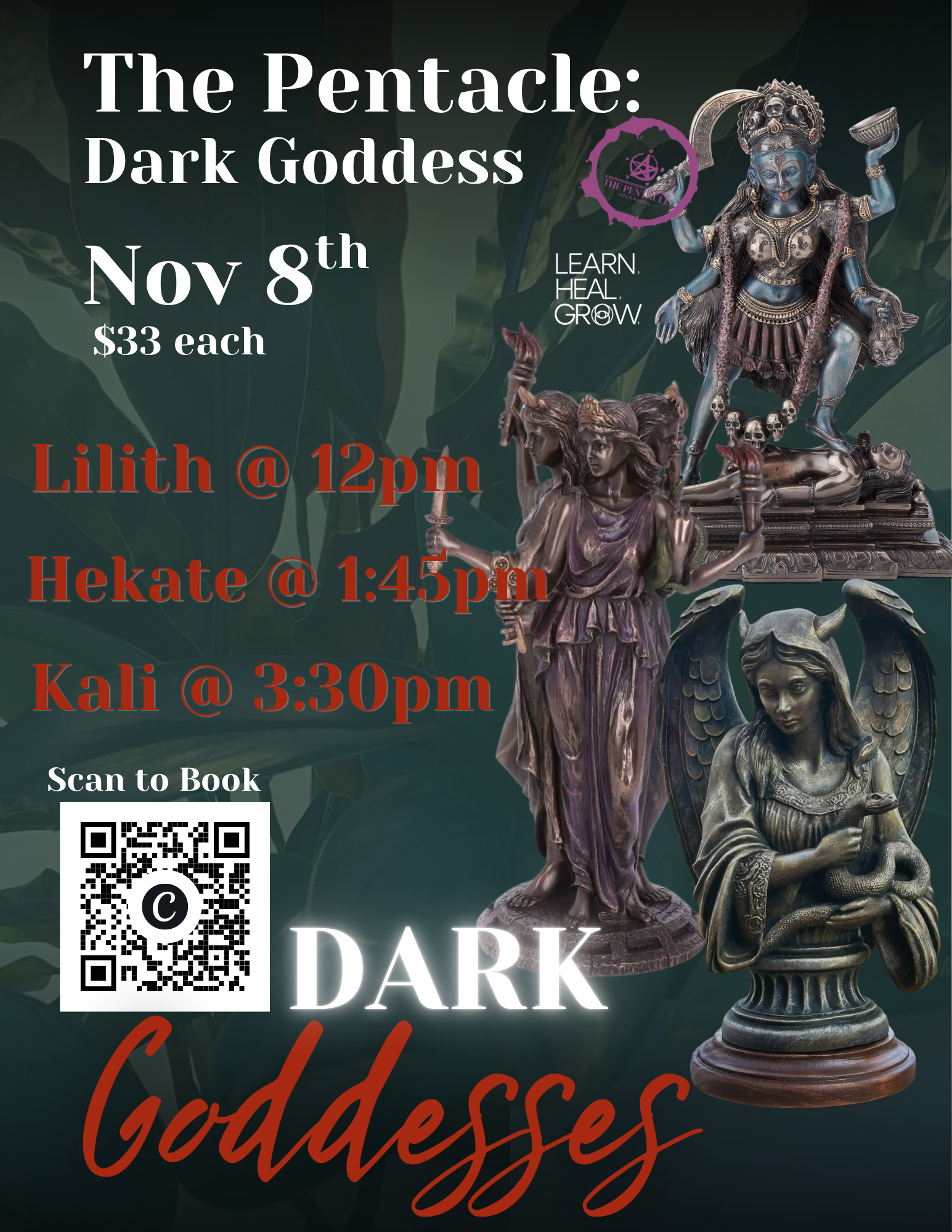 EVENT: Dark Goddess classes at the Pentacle Store