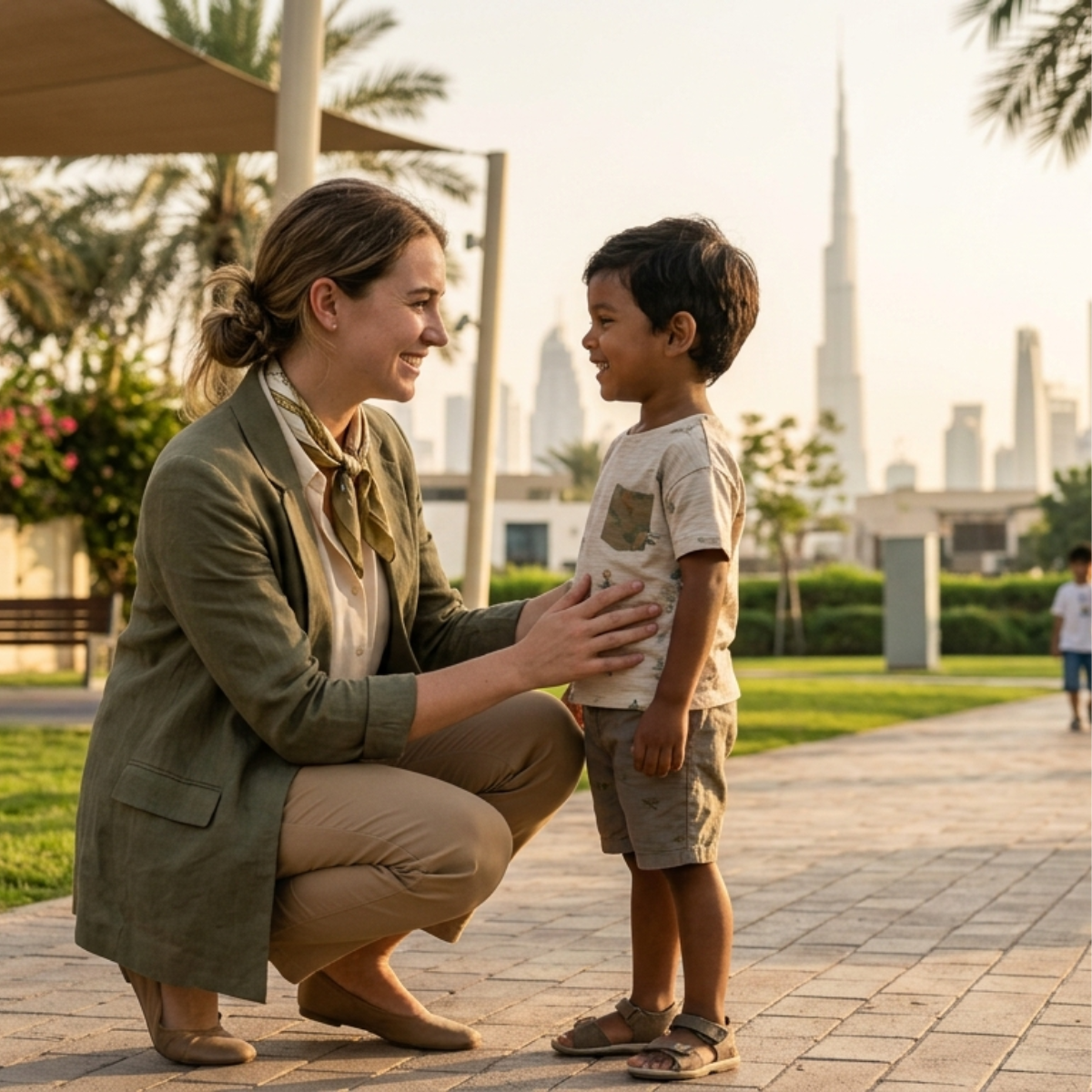 A behavioral therapist experiencing a rewarding breakthrough moment with a child client — NeuroCore trained professional