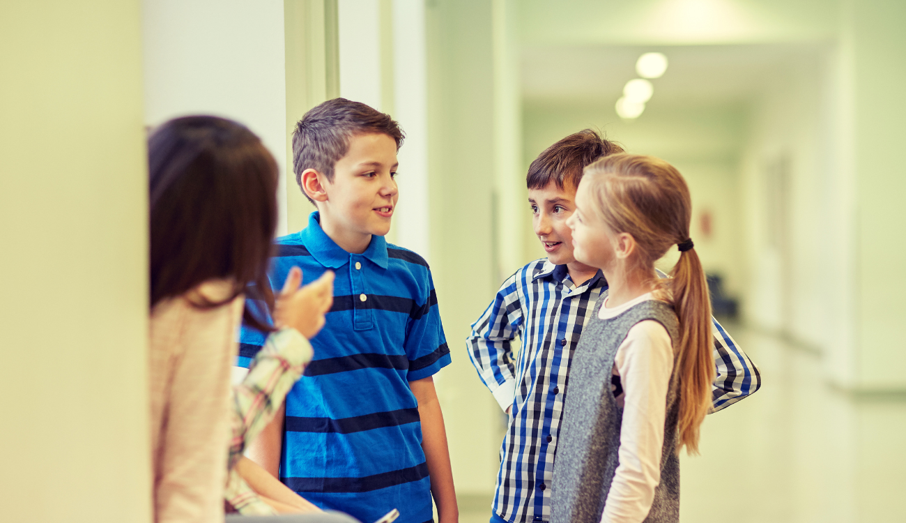 Children developing Theory of Mind through shared social storytelling, supported by NeuroCore Dubai