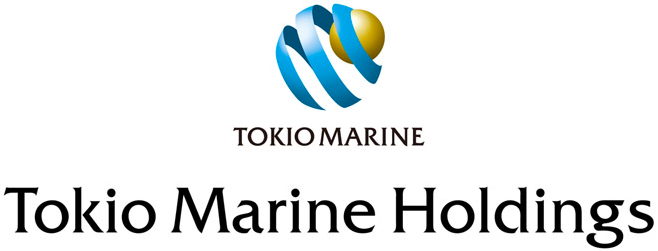 Logo of Tokio Marine Holdings with a stylized blue and gold globe symbol.