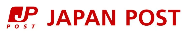 JP Post Japan Post logo with red text and emblem on a white background.