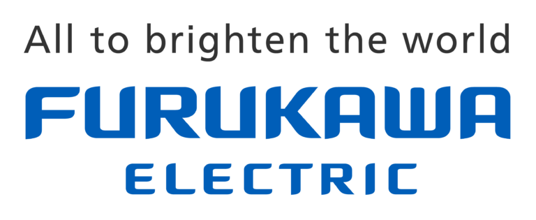 Furukawa Electric company logo with slogan 'All to brighten the world'.