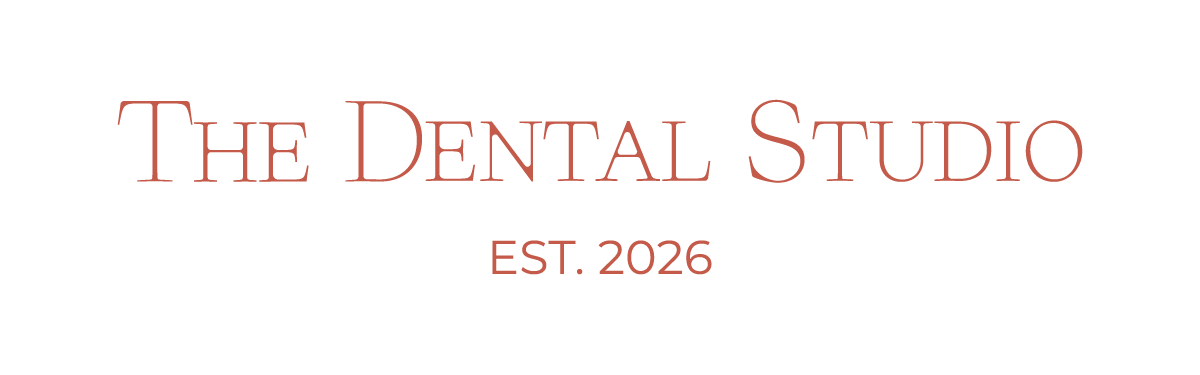 Logo for The Dental Studio featuring the business name and establishment year 2026 in a sleek, modern font.