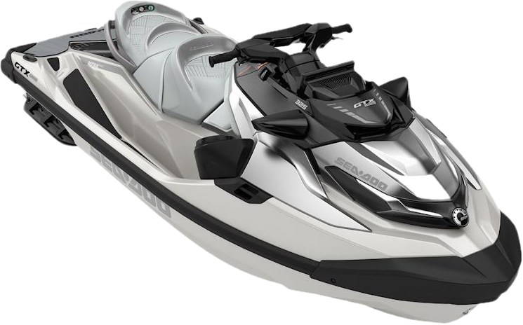 White and black Sea-Doo personal watercraft jet ski