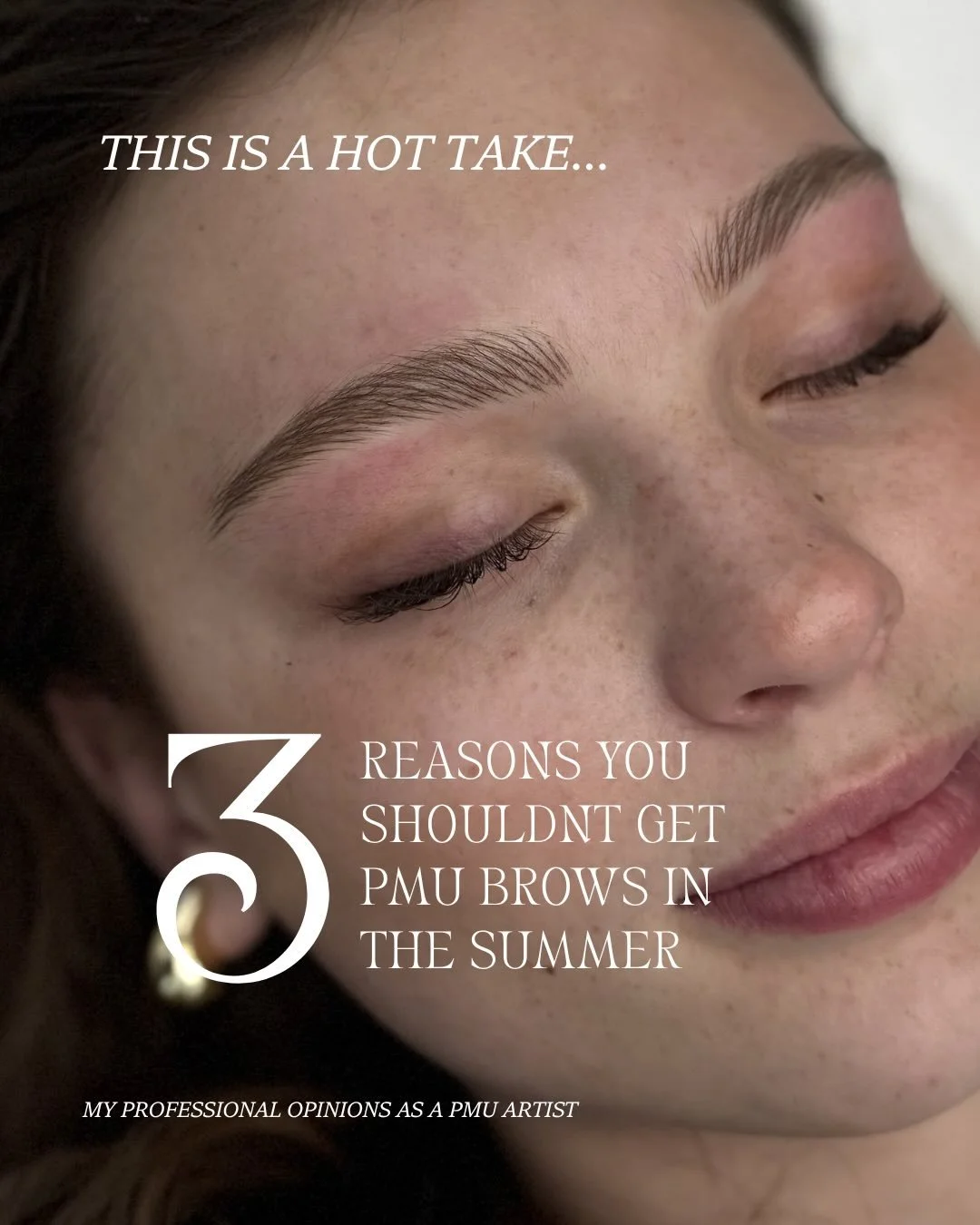 This is not good for business. BUT it&rsquo;s important to me to prioritize your end result as much as possible. And unfortunately these are some of the downsides of getting your brows done in the summer. If you are an exception and don&rsquo;t spend