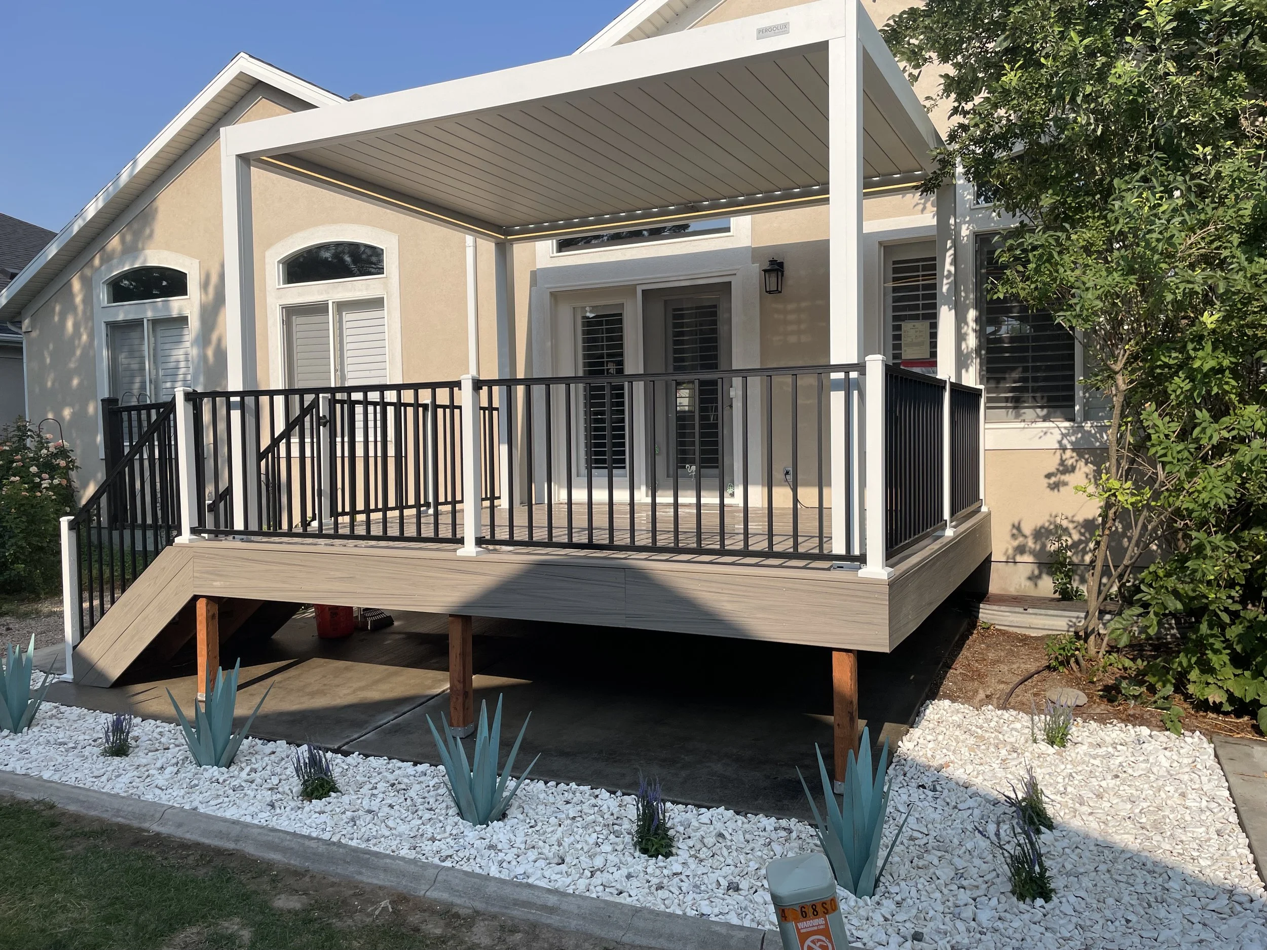 Premium custom deck construction and outdoor living space transformation by ANB Construction in Salt Lake and Utah County.