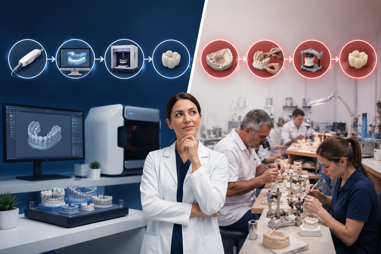Digital Workflow vs. Traditional Dental Lab Workflow: What Every Modern Practice Needs to Know 
