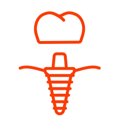 Line drawing of a screw with a tomato above it, connected by a vertical line