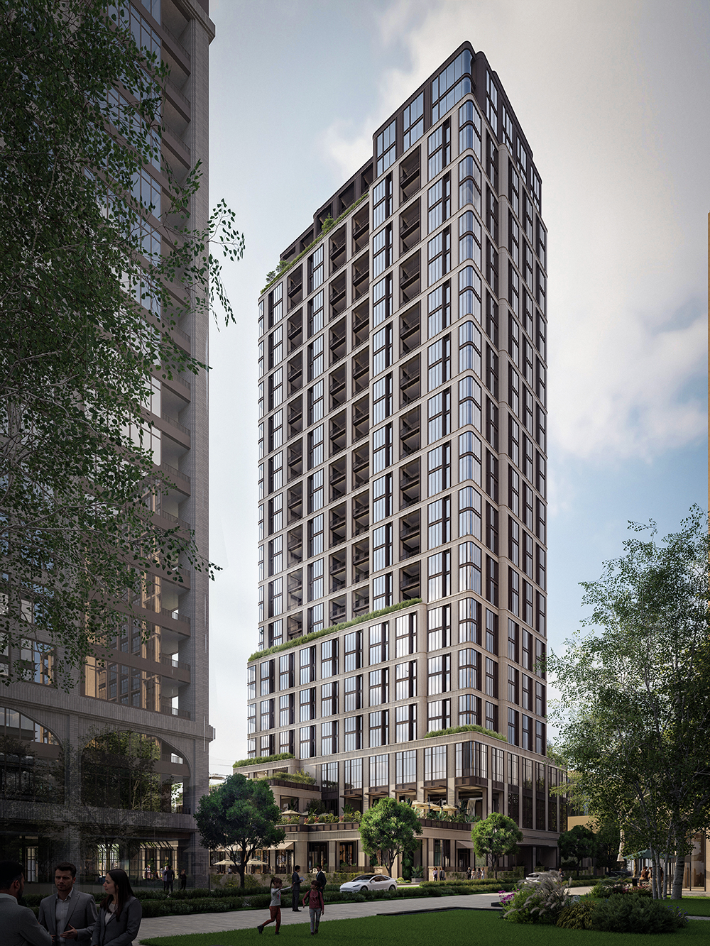 Ivy Park mixed-use development tower, Dallas, Texas