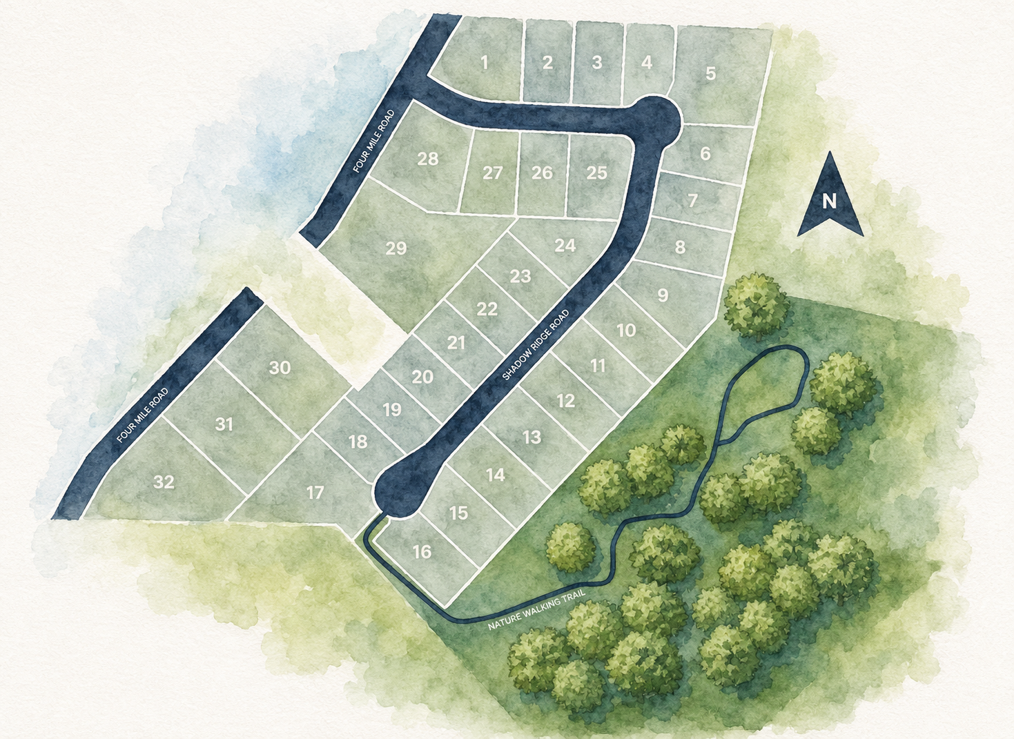 Illustration of map for the Reserves of Andersons community