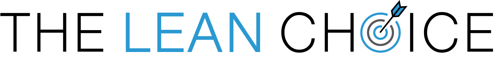 The Lean Choice brand logo in blue and black.