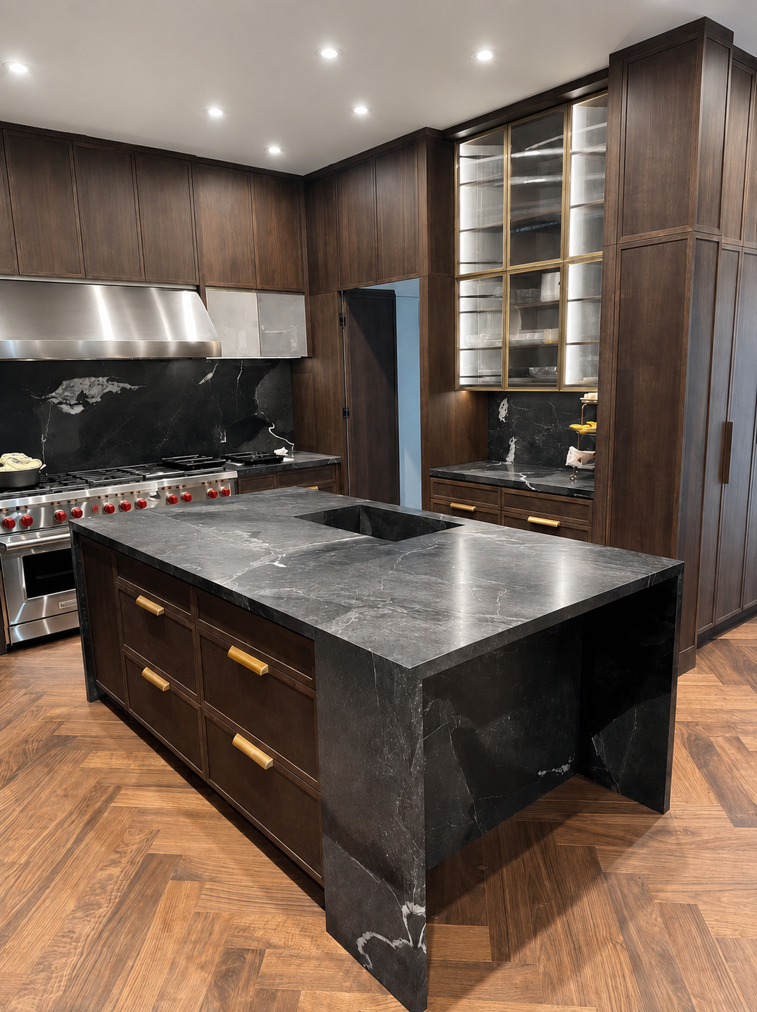 Custom kitchen renovation featuring cabinetry upgrades with handyman services provided by Best Handy Home Services in Indian Land SC. Licensed and Insured.