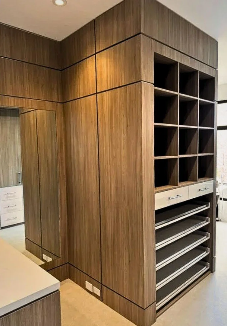 Closet installation in a residential home by Omel Lashkiv of Best Hand Home Services in Indian Land SC.