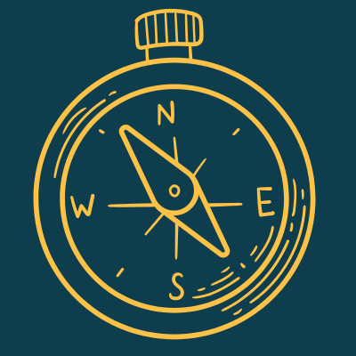 Compass icon representing leadership development and direction