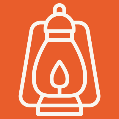 Lantern icon representing one on one coaching and personal clarity