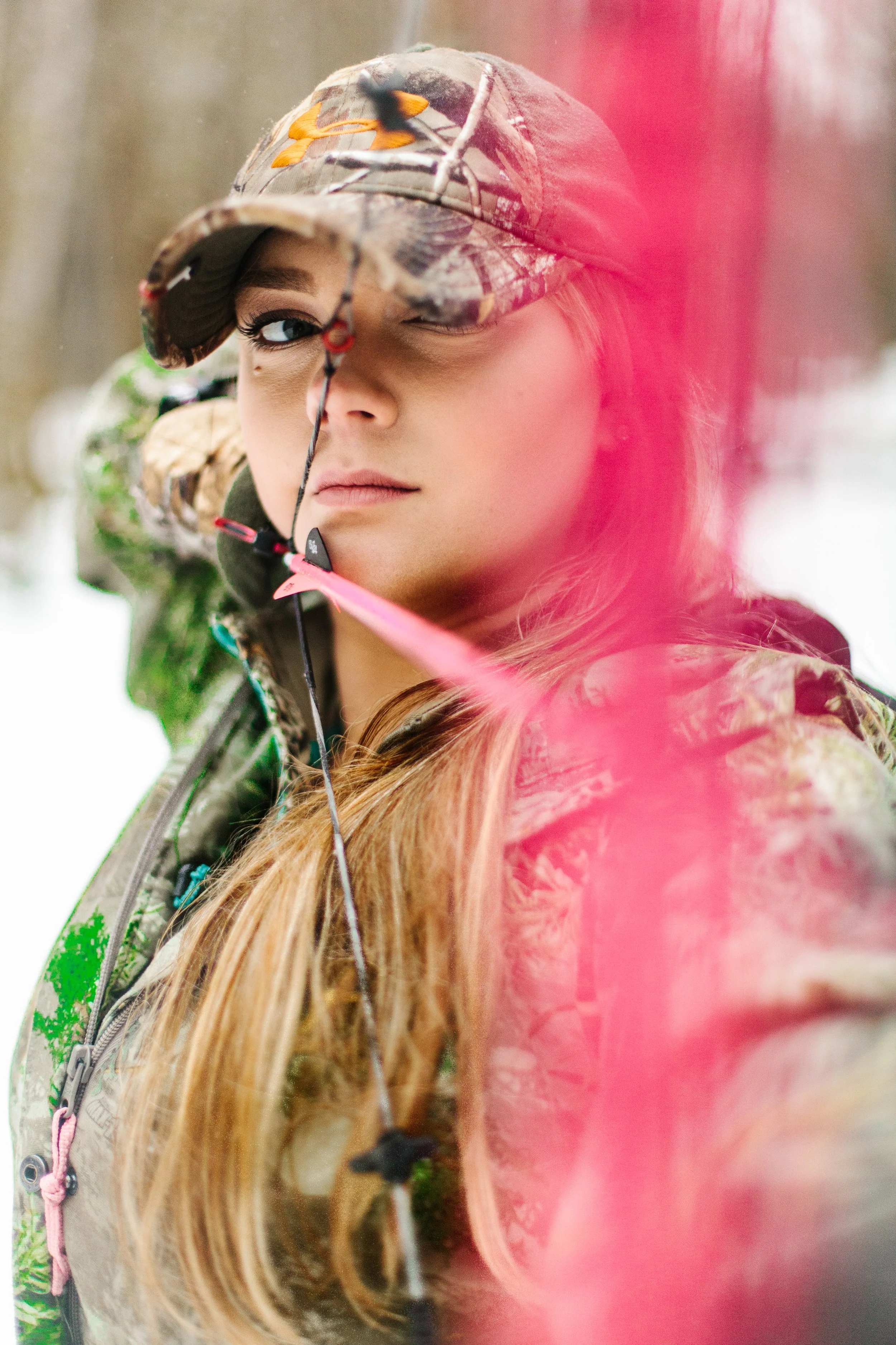 Caitie Henselman archery hunting in the Packwood, Washington area, reflecting firsthand experience with rural land and the outdoor lifestyle of the Pacific Northwest