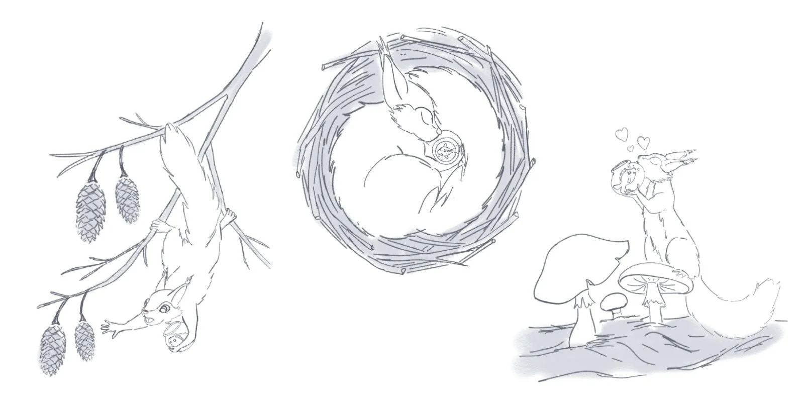 Squirrel-Fish-Sketches-Pinkie-Studio.jpg