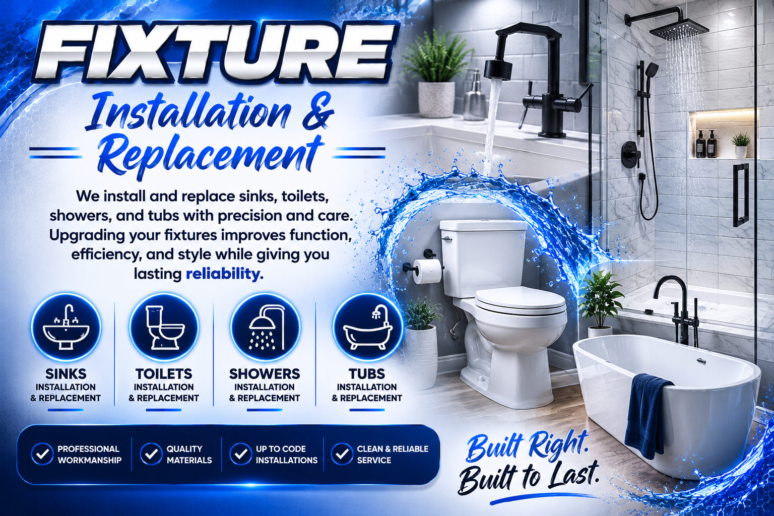 Fixture installation and replacement services