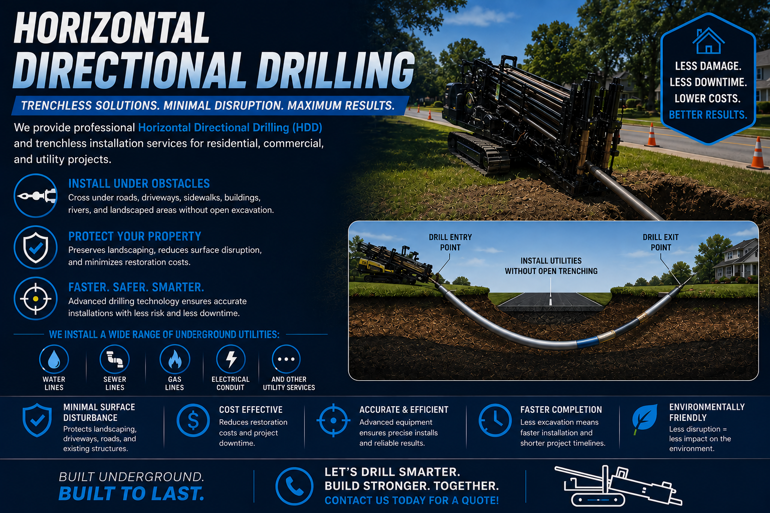 Trenchless services