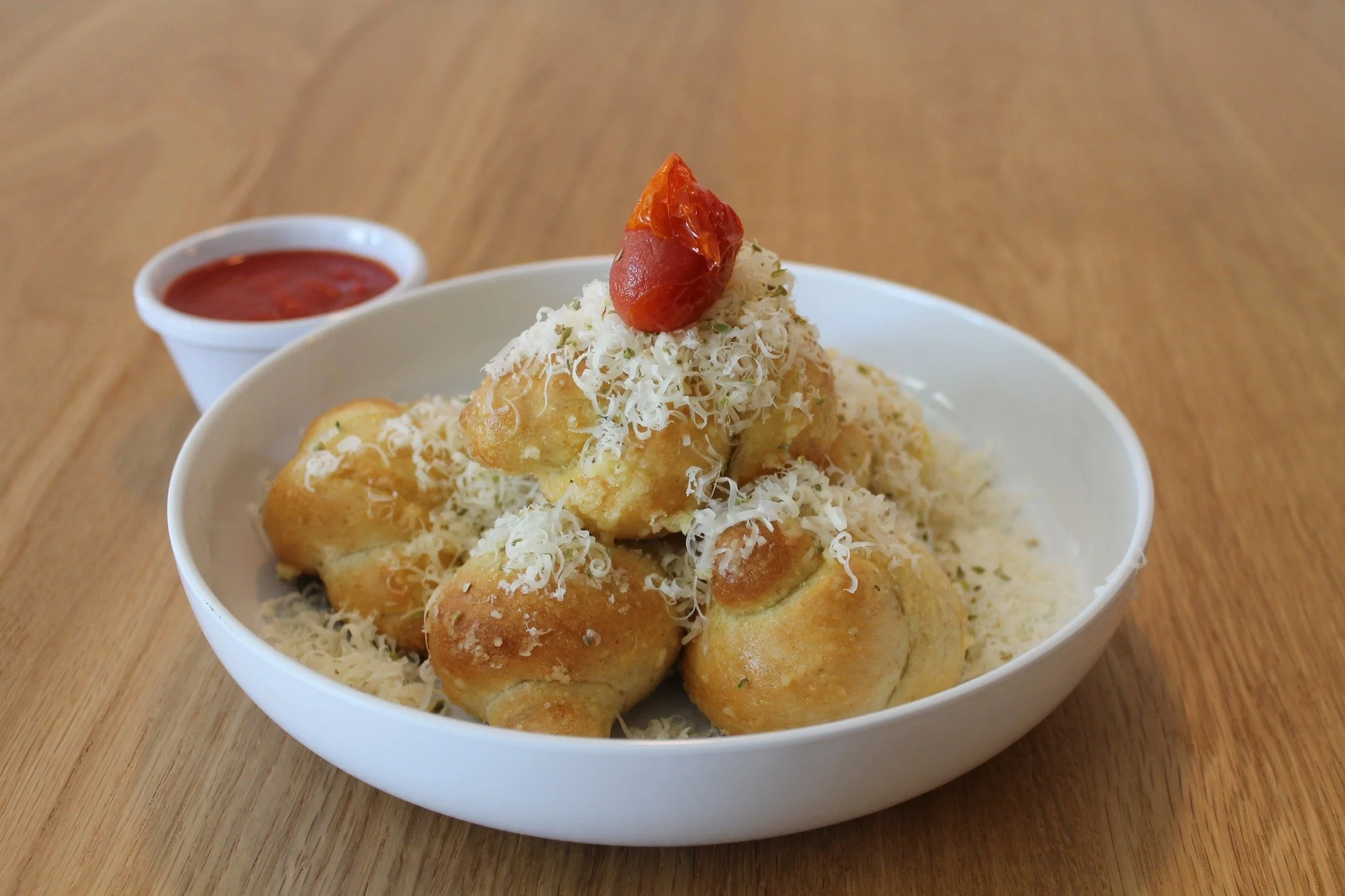 Start here. 😋🍴

Garlic Knots | Baked Meatballs