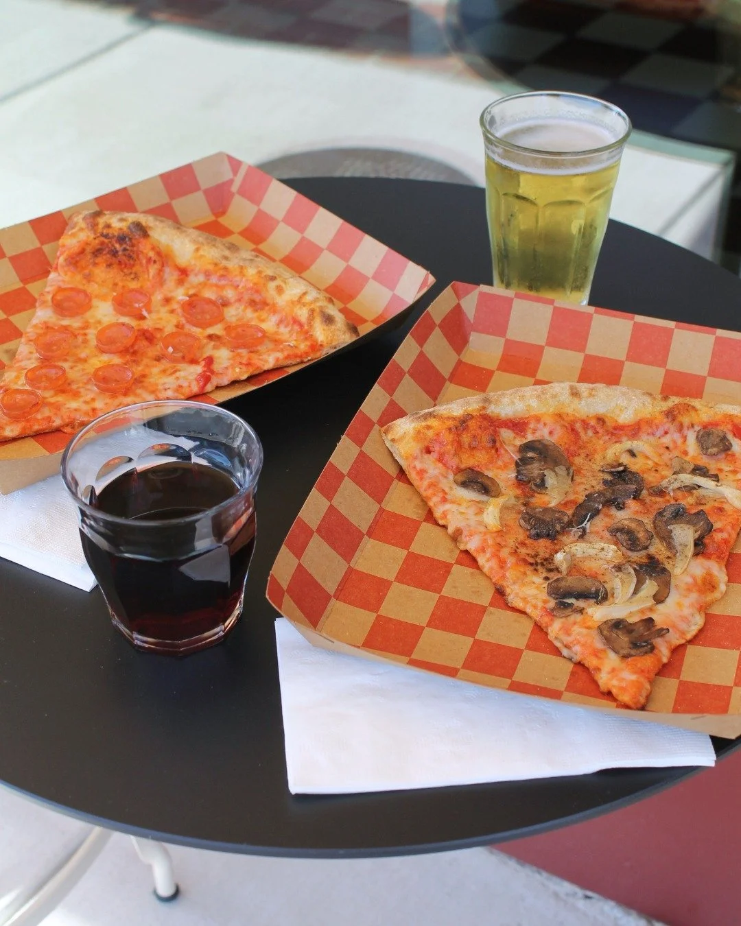 $5 SLICES TIL 5PM (or sold out) 🙌

*includes choice of 1-topping
*addt'l toppings are only .50&cent; each

HAPPY HOUR SPECIALS:
🍕+🍺$10
🍕+🍹$14
🍕+🍷$15