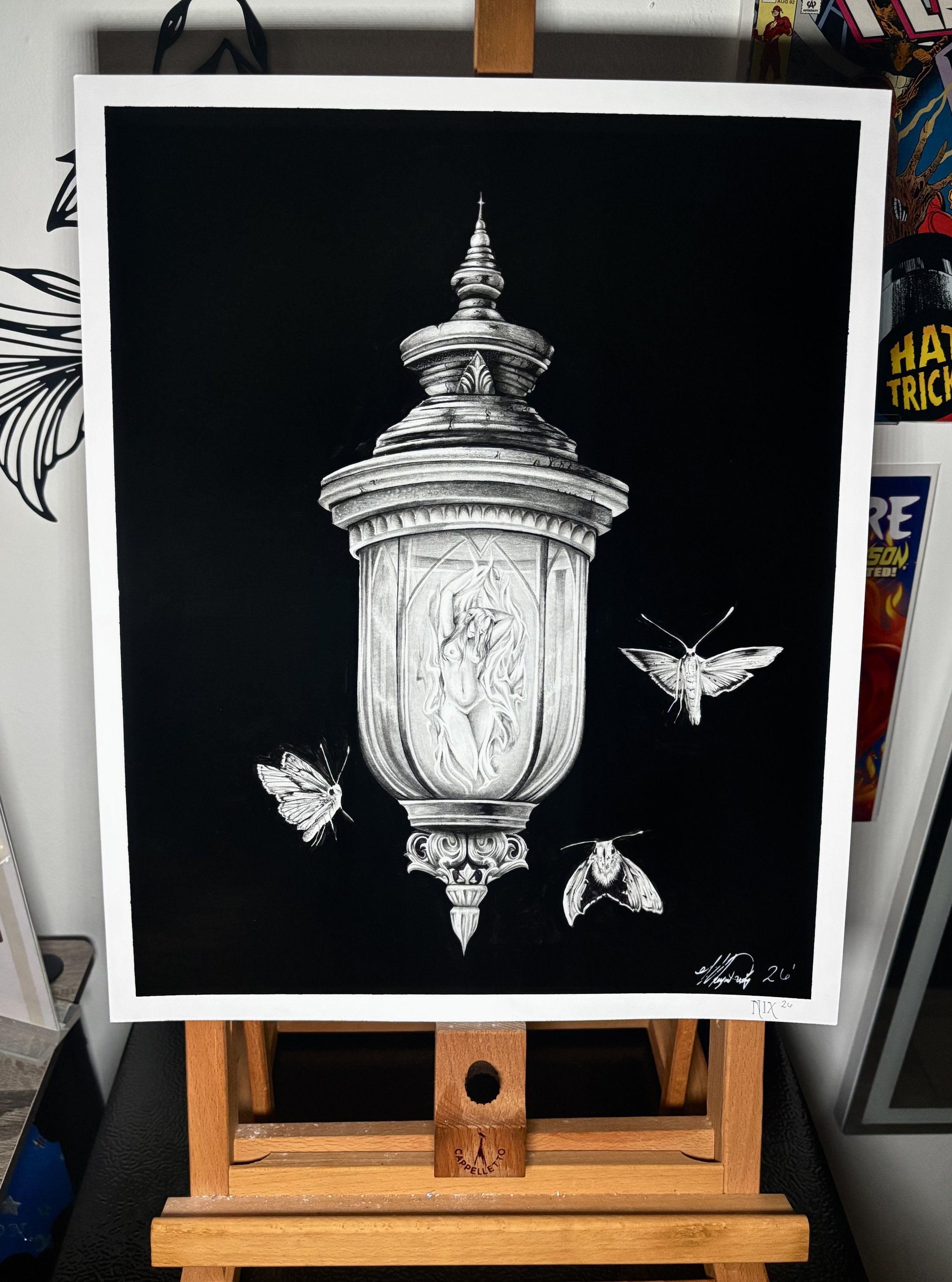 The Temptress | Graphite and Ink on Paper
14 in x 17 in