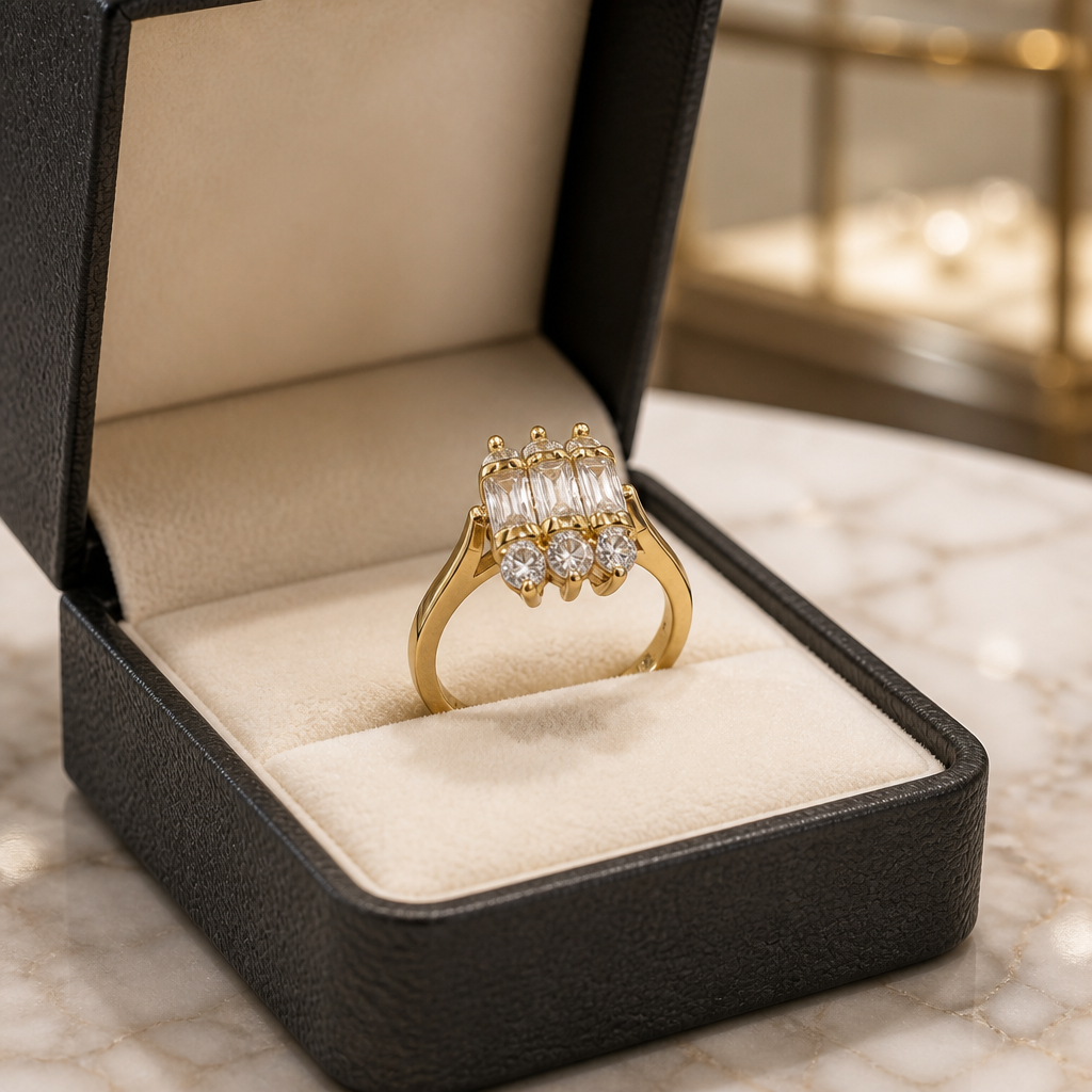 Eternal Elegance CZ Gold-Filled Ring