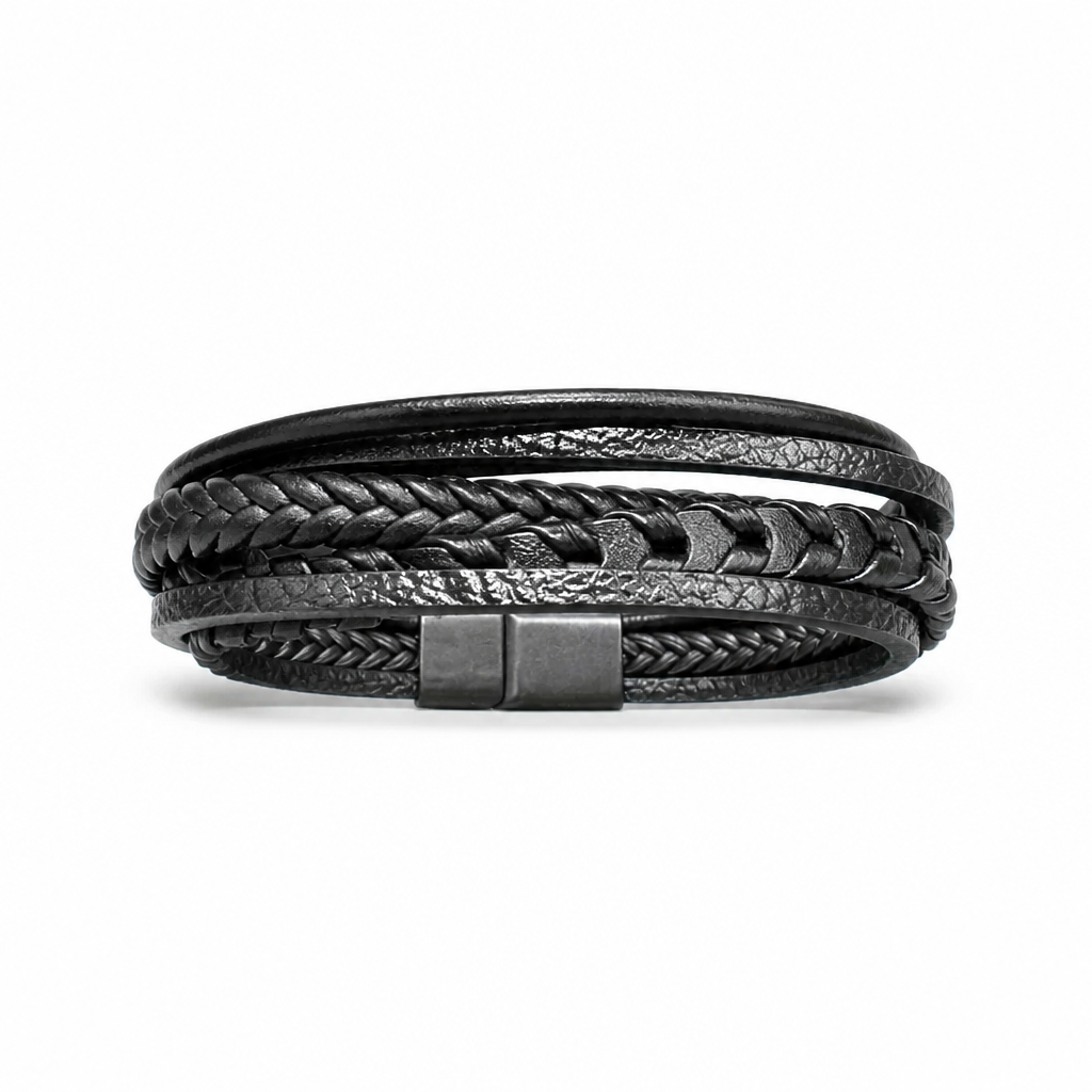 Multi-Layer Braided Leather Bracelet