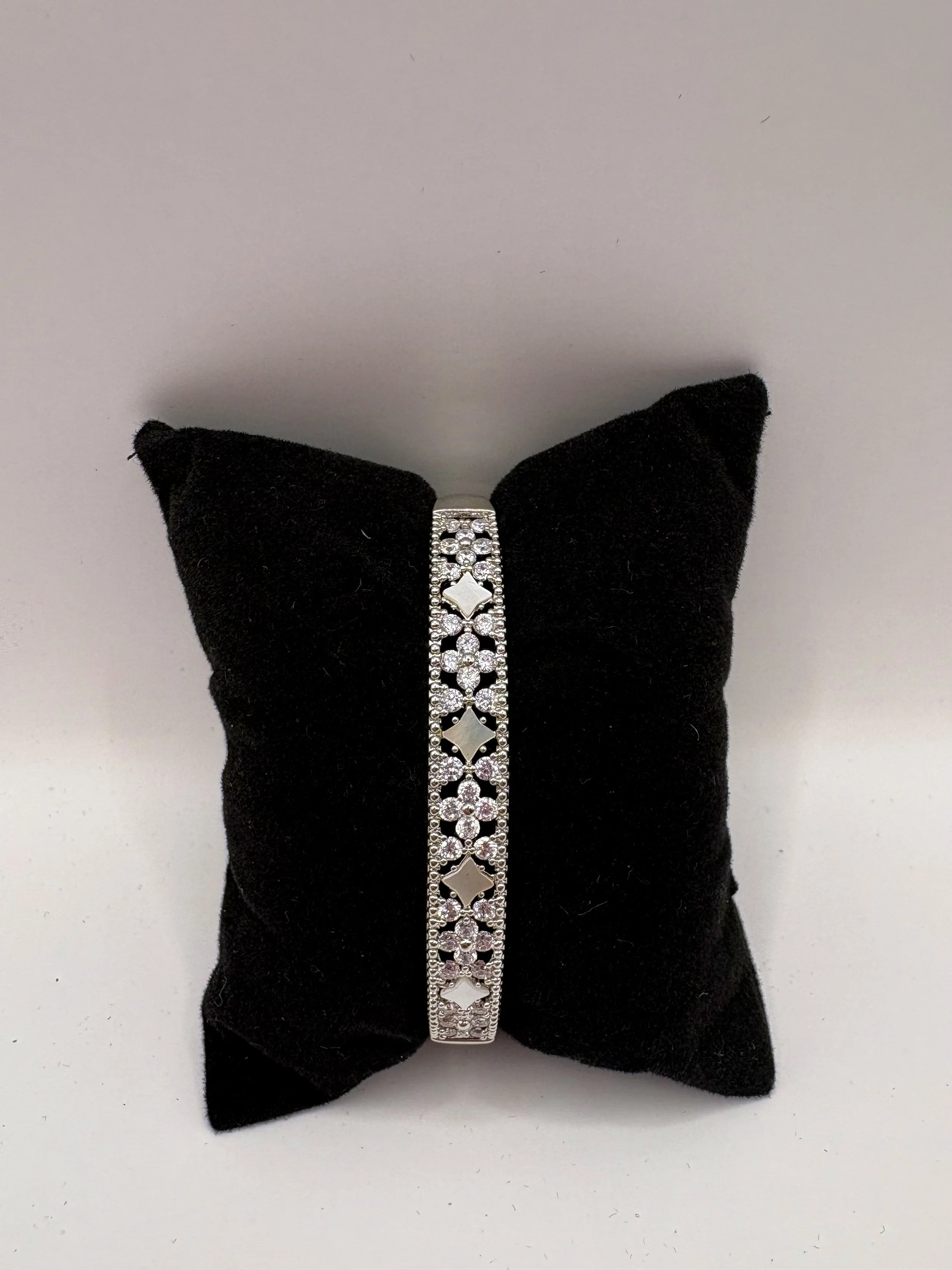 Elegant White Gold-Filled CZ Bracelet