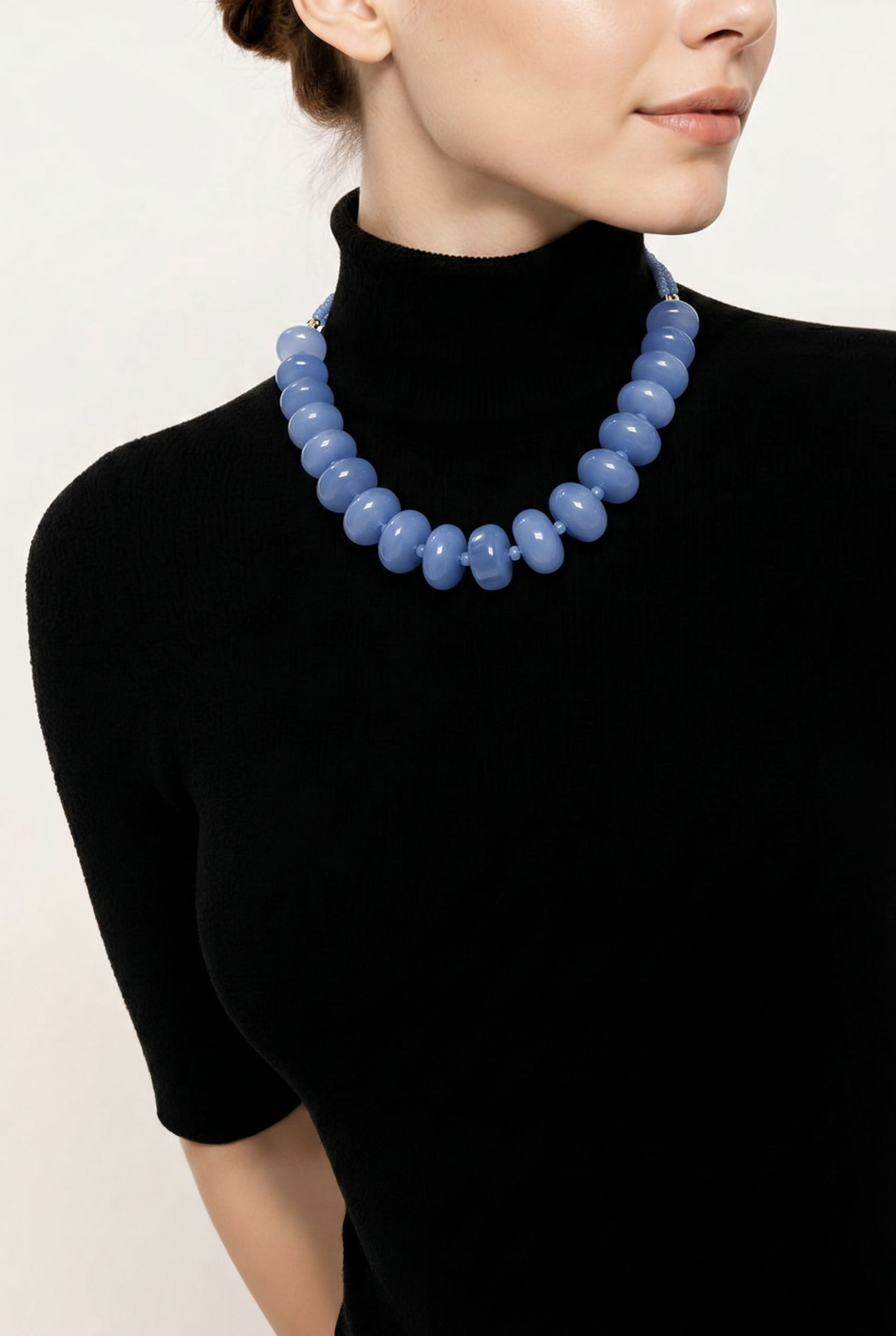 Chunky Donut Beaded Statement Necklace