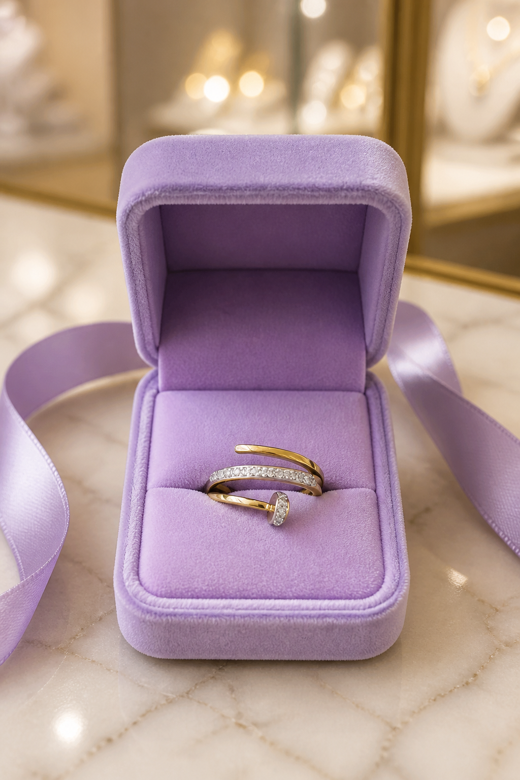 Elegance Infinity Gold-Filled Ring