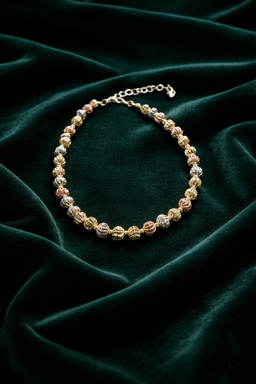 Tri-Color Elegance Bracelet