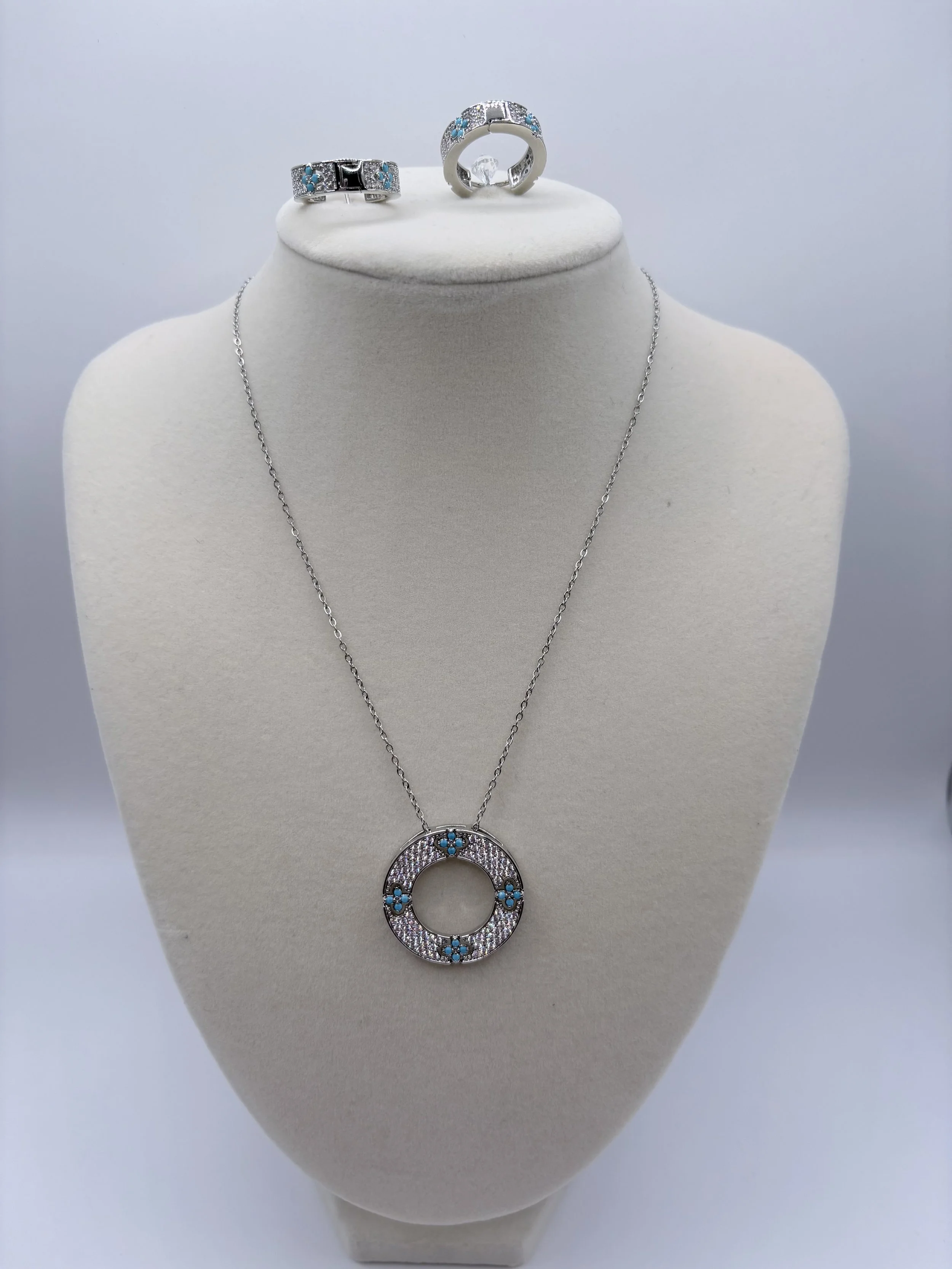 Designer-Inspired Turquoise Elegance Jewelry Set