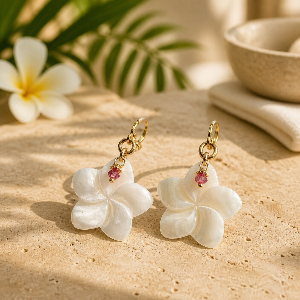 Nacre (Mother of Pearl) Blooming Earrings