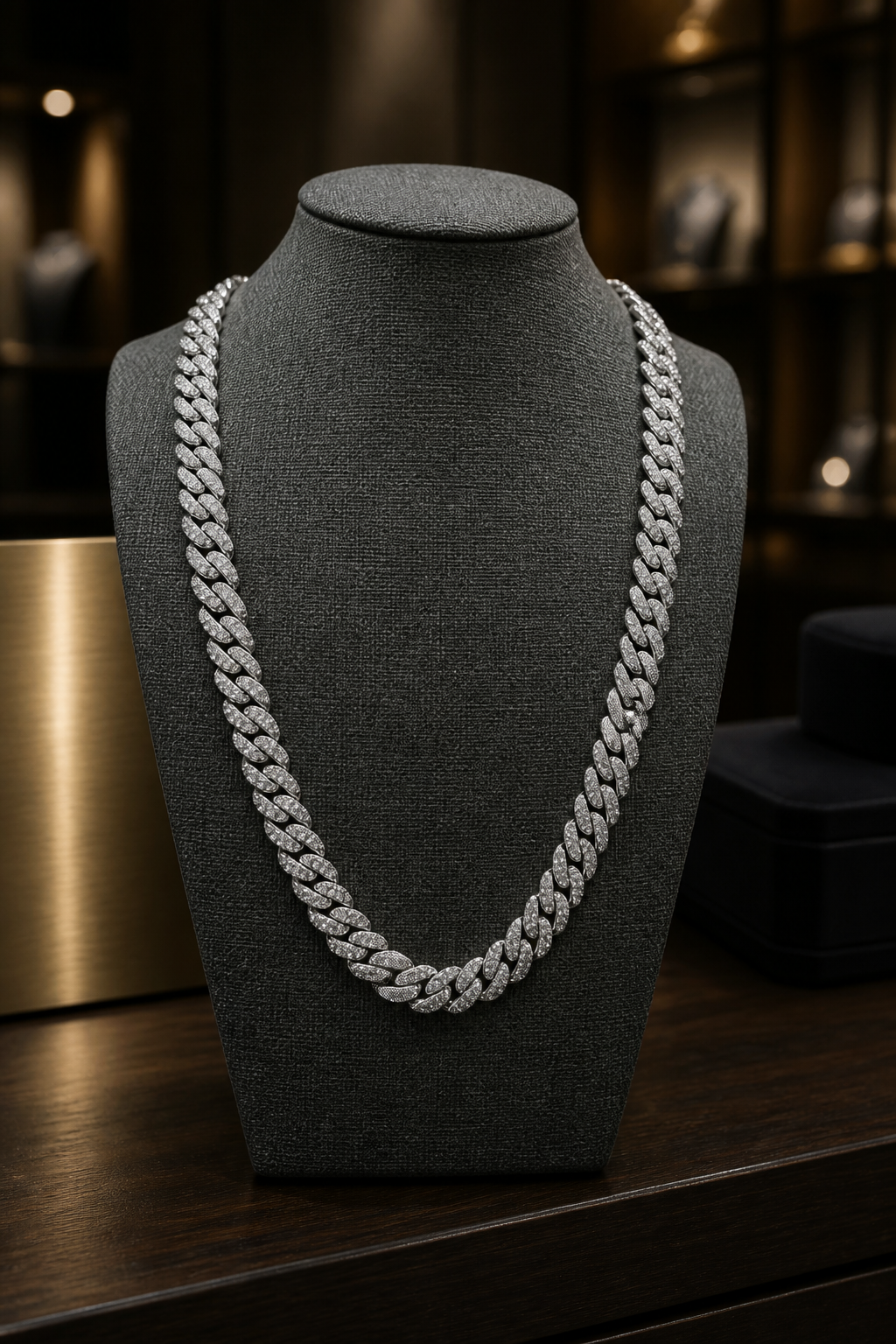 Diamond-Cut Cuban Link Necklace