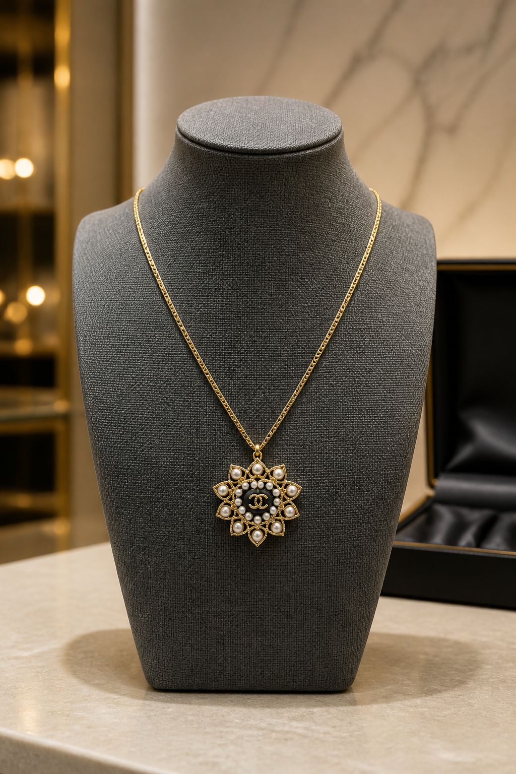 Elegant Designer-Inspired Pearl Pendant Necklace