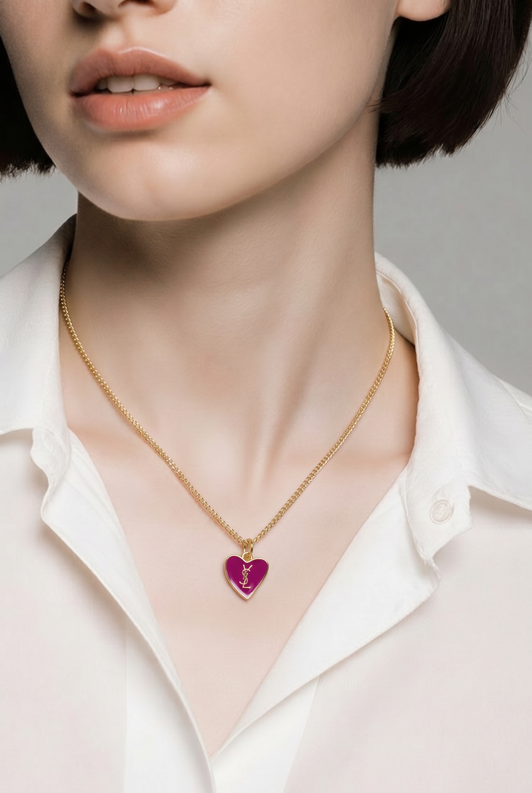Elegant Heart Pendant Necklace