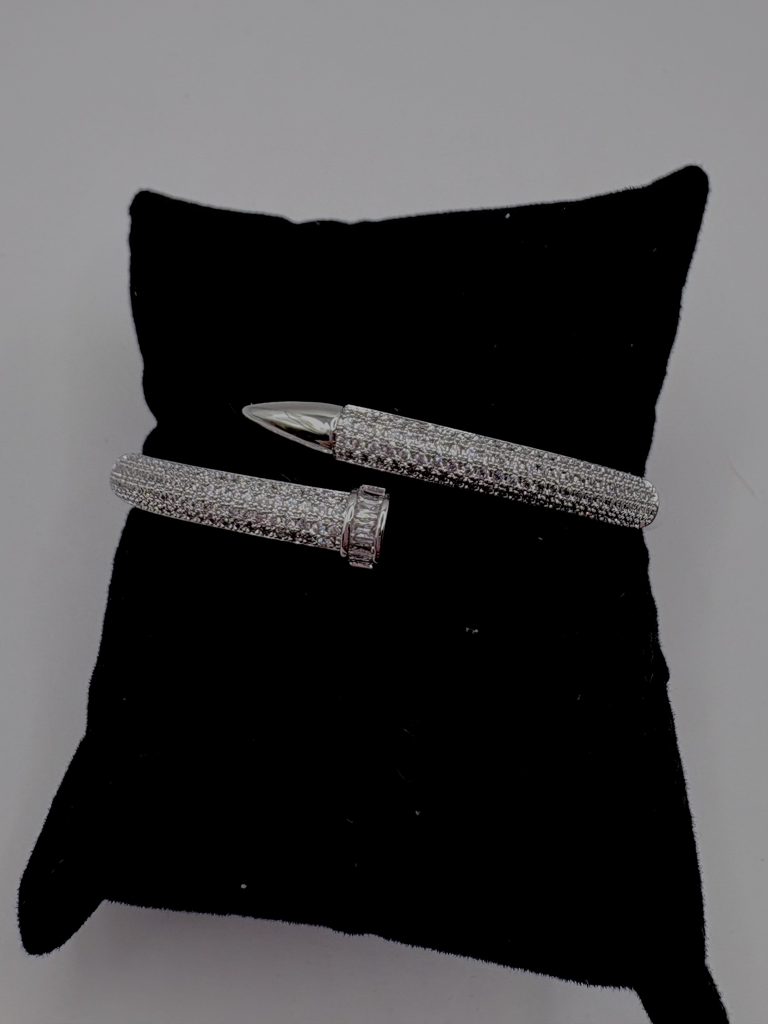 Designer-Inspired Crystal Nail Bracelet