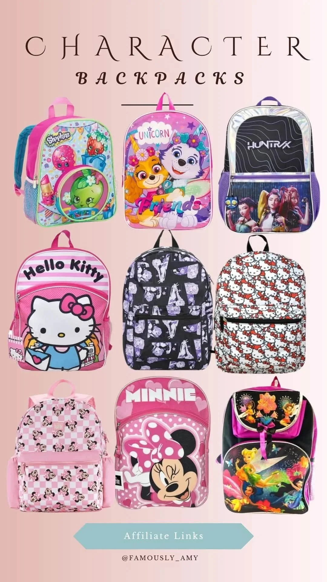 Back to School: Character Backpacks