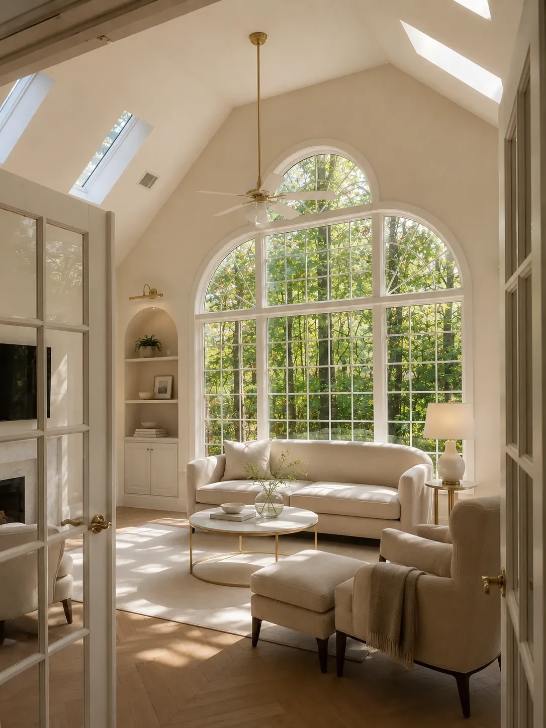 Residential renovation featuring custom millwork and decorative finishes.