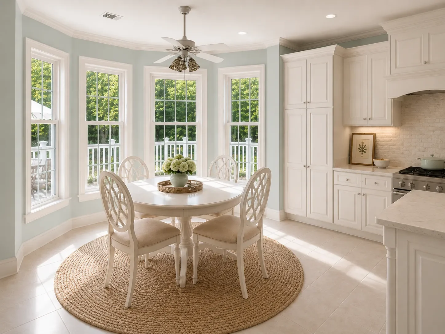 Residential renovation with custom millwork and interior painting.