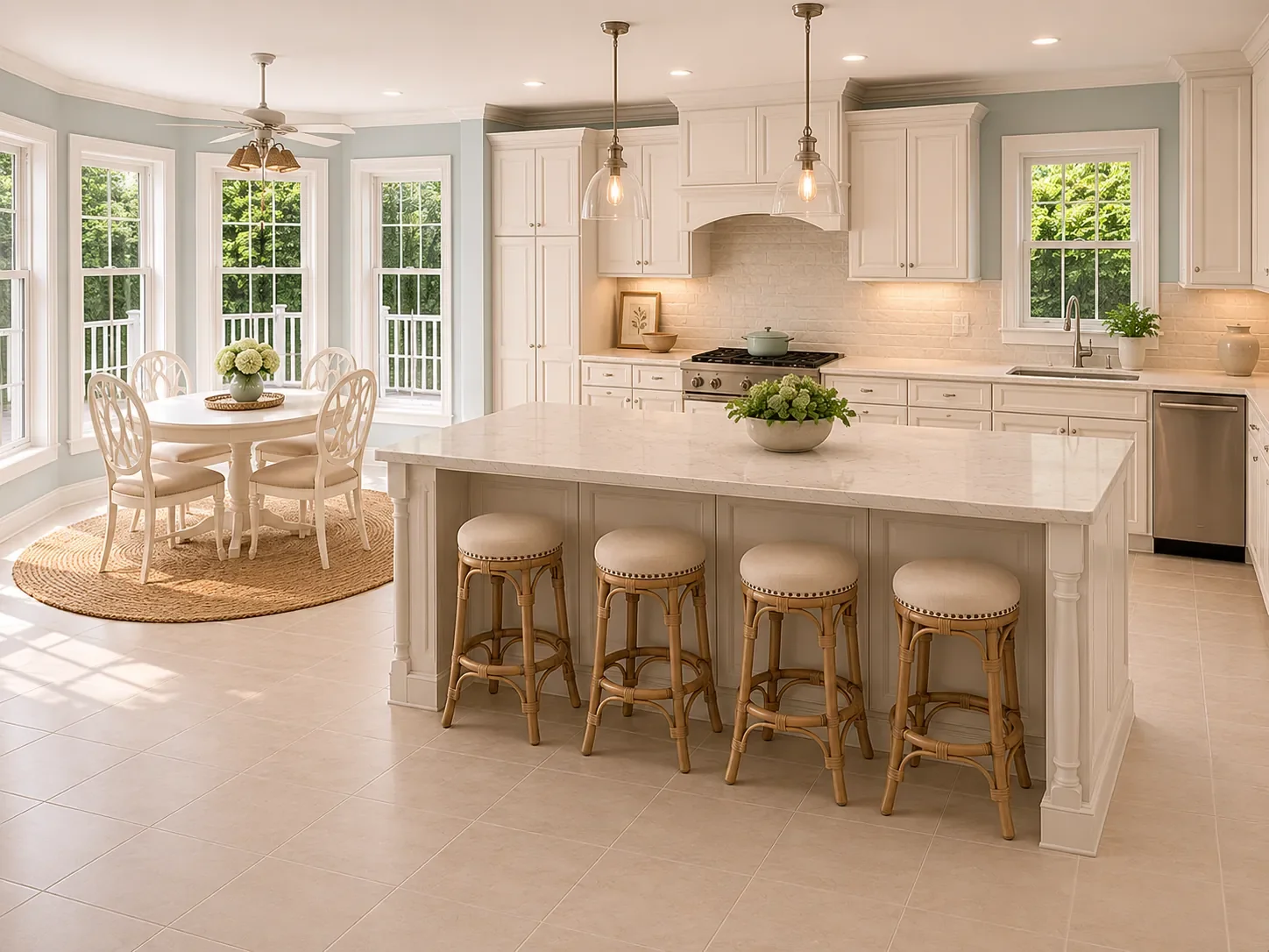 Custom kitchen renovation with millwork, cabinetry, and interior finishes.